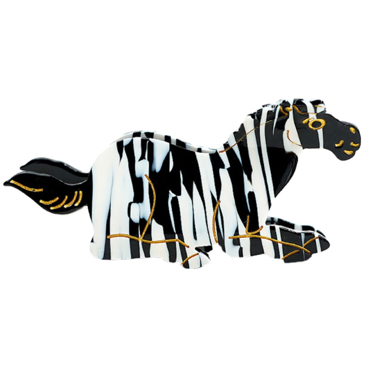 Bow's by Stær Black/White Zebra Hair Clip - Black/White