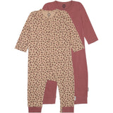 Mikk-Line Rose Brown 2-Pack Nightsuit