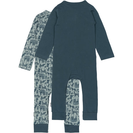 Mikk-Line Orion Blue 2-pack Nightsuit