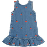 THE NEW Siblings Light Blue Denim EMB Nayla Denim Dress