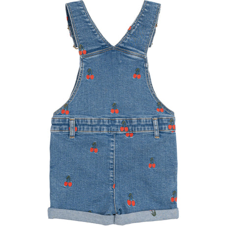 THE NEW Siblings Light Blue Denim EMB Nayla Short Denim Dungarees
