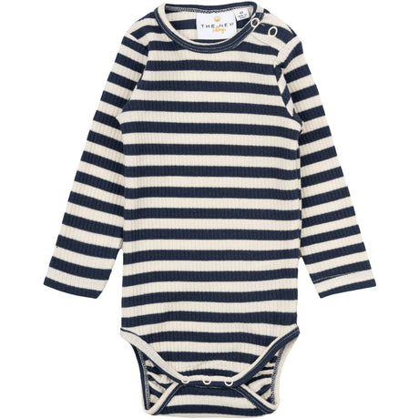 THE NEW Siblings Mood Indigo Striped Fro Uni Rib Body