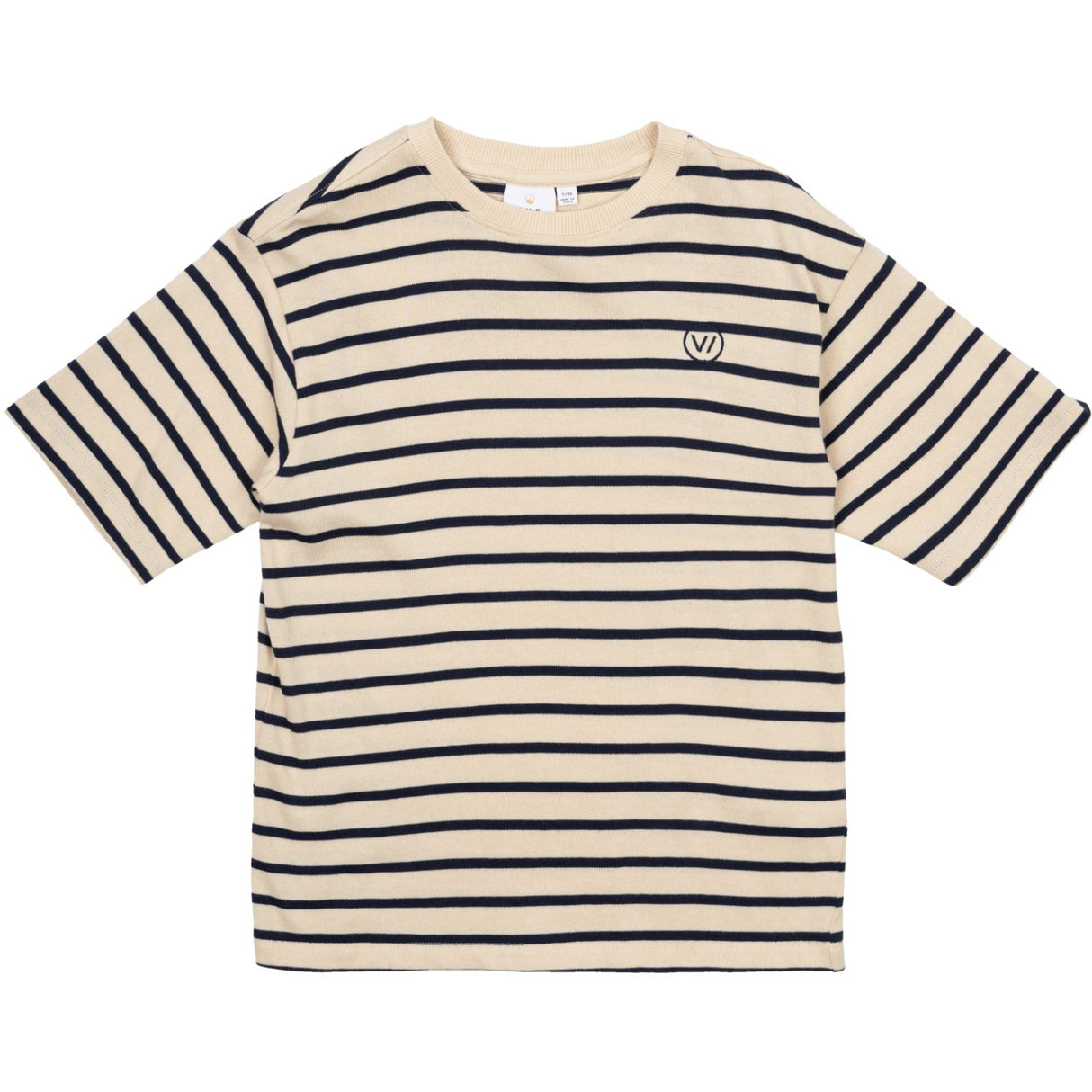 The New Mood Indigo Striped Nero Oversize T-Shirt