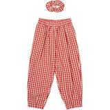 The New Poppy Red Check Nally Carrot Pants