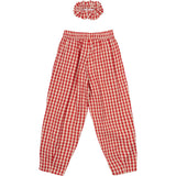 The New Poppy Red Check Nally Carrot Pants