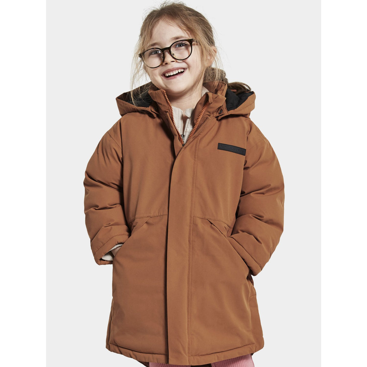 Didriksons Acorn Brown Timon Kids Parka