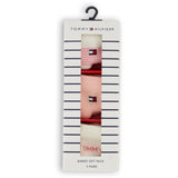 Tommy Hilfiger Pink Baby Socks 3-pack Giftbox Stripe