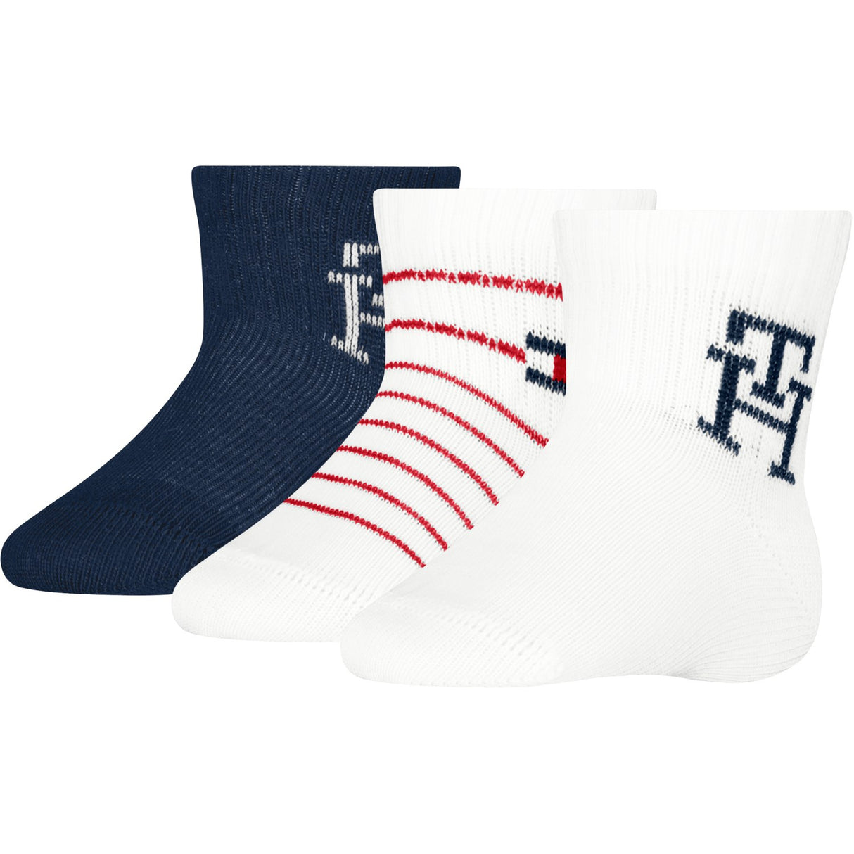 Tommy Hilfiger Tommy Original Baby Socks 3-pack Giftbox Monogram