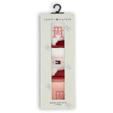 Tommy Hilfiger Pink Baby Socks 3-pack Giftbox Monogram