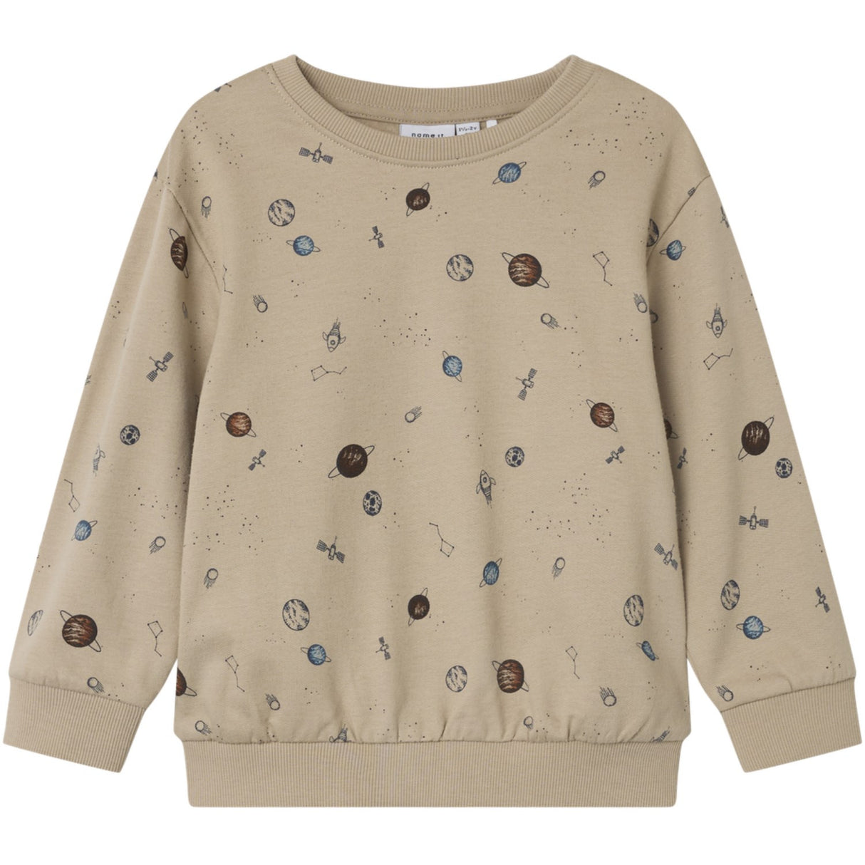 Name It Plaza Taupe Owen Regular Sweatshirt