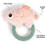 DonebyDeer Colour Mix Sensory Rattle w/Teether Pigee