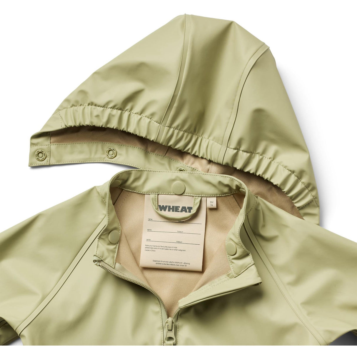 Wheat Green Tea Rainwear Chardy Jacket