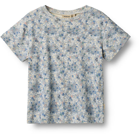 Wheat Blue Summer Flowers T-Shirt S/S Ella