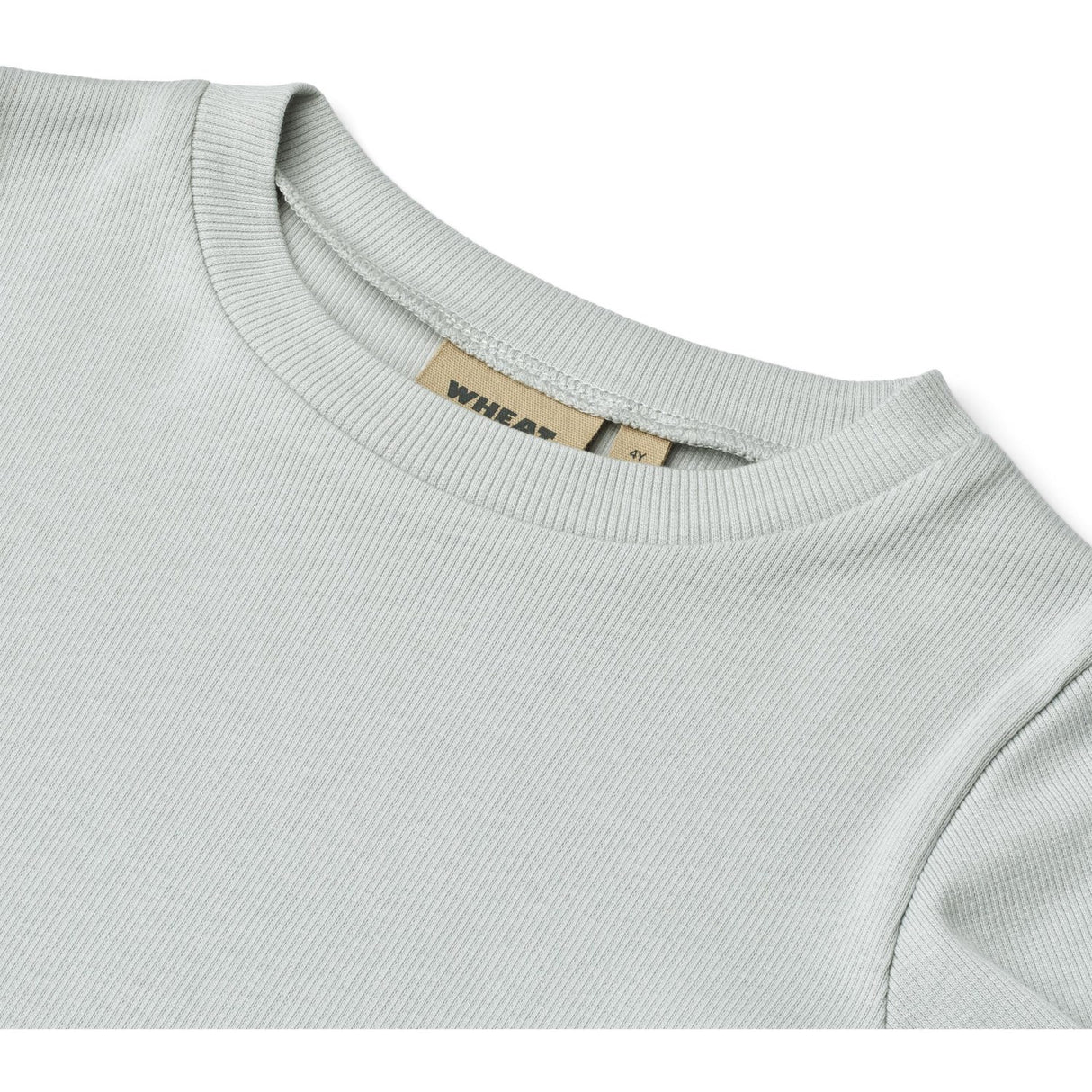 Wheat Soft Blue Rib T-Shirt S/S Irene