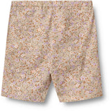 Wheat Lilac Flower Meadow Bike Shorts Anne