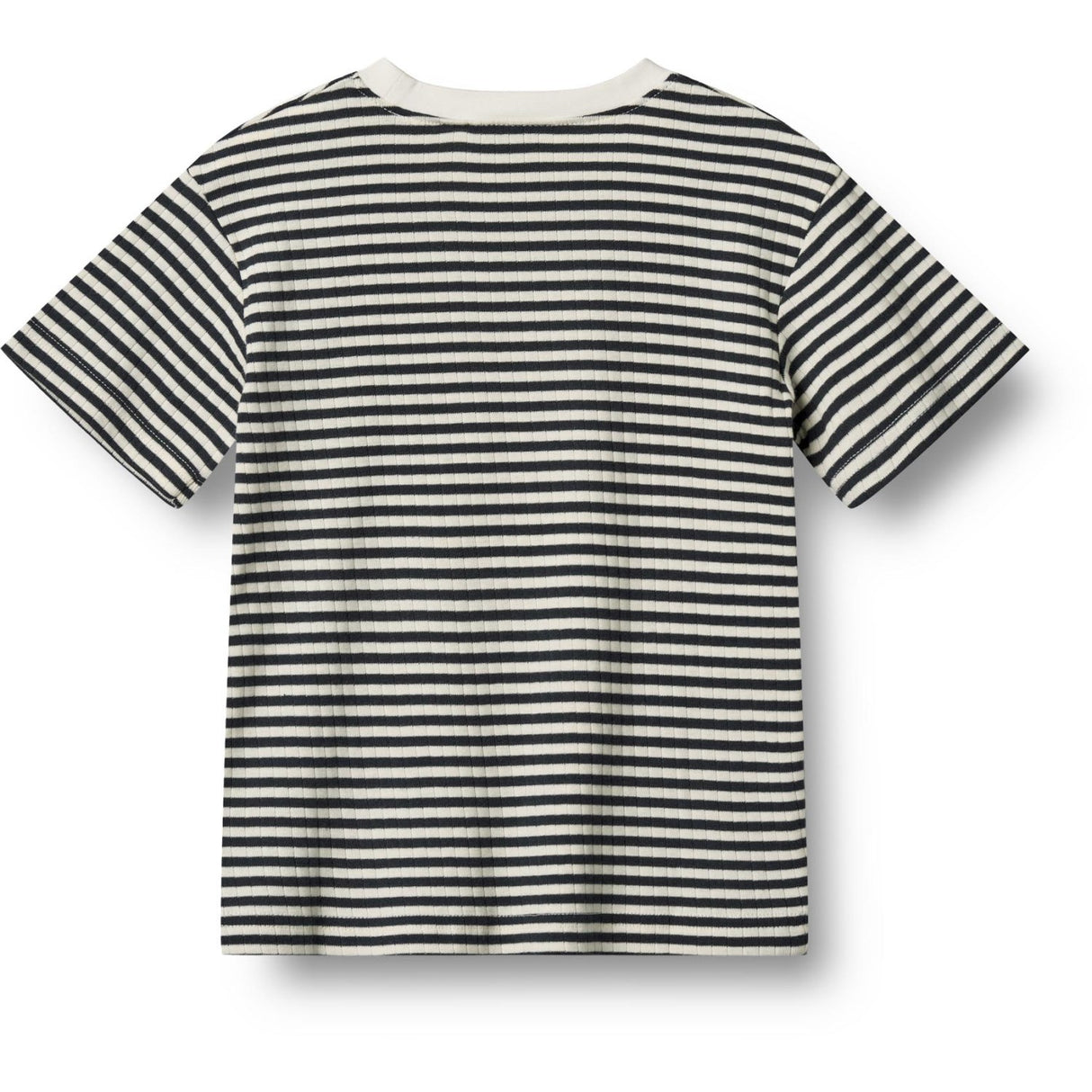 Wheat Navy Rib Stripe T-Shirt S/S Fabian