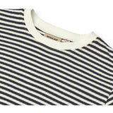 Wheat Navy Rib Stripe T-Shirt S/S Fabian