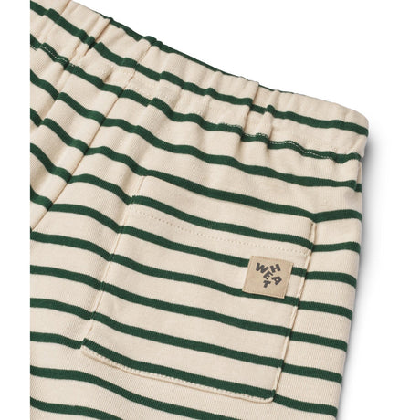 Wheat Green Stripe Jersey Shorts Kalle