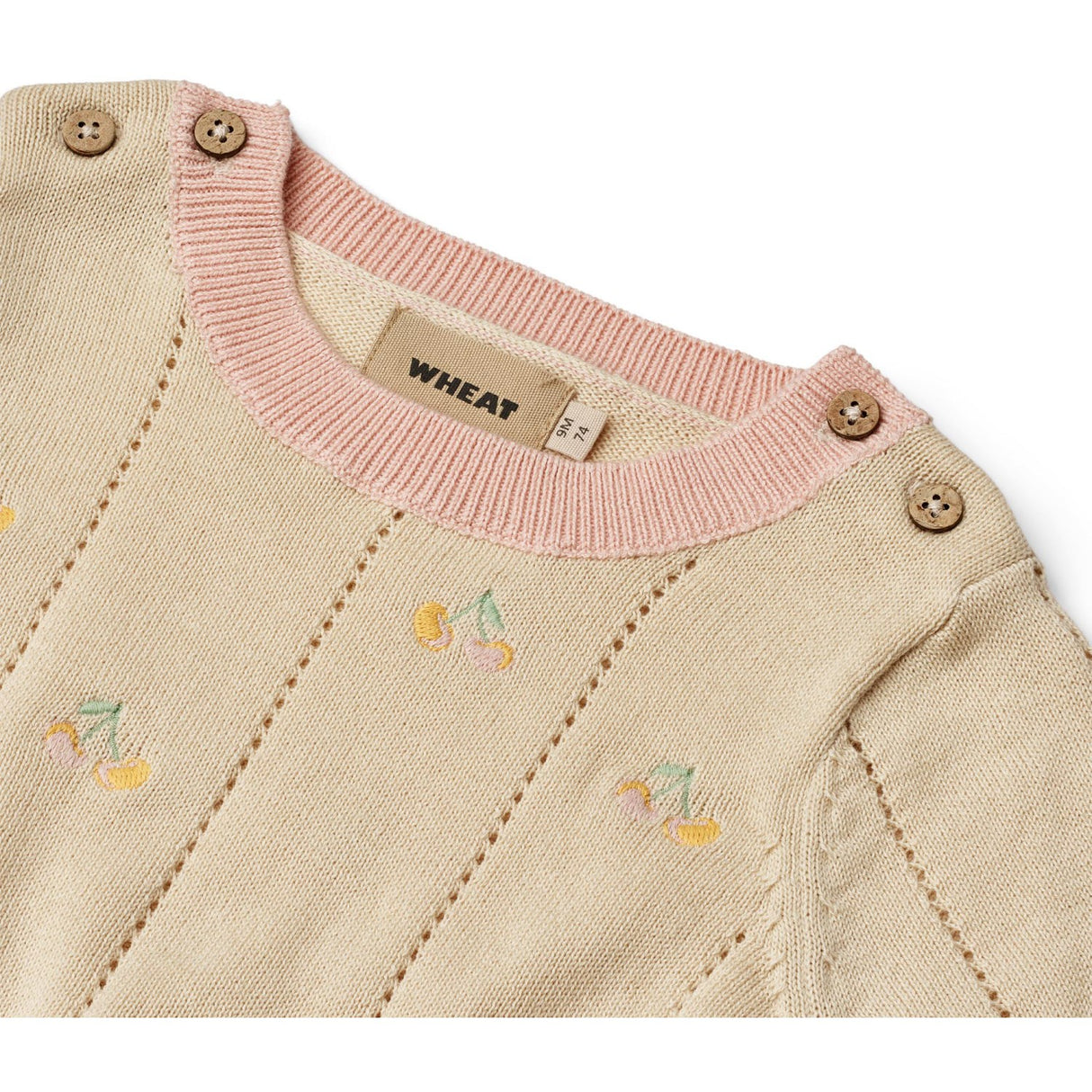 Wheat Sandshell Knit Top S/S Malvina