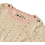 Wheat Sandshell Knit Top S/S Malvina