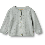 Wheat Soft Blue Knit Cardigan Maia