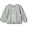 Wheat Soft Blue Knit Cardigan Maia