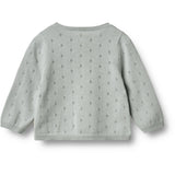 Wheat Soft Blue Knit Cardigan Maia