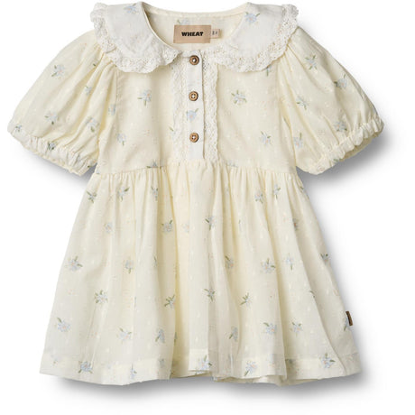 Wheat Blue Flowers Dress S/S Adele