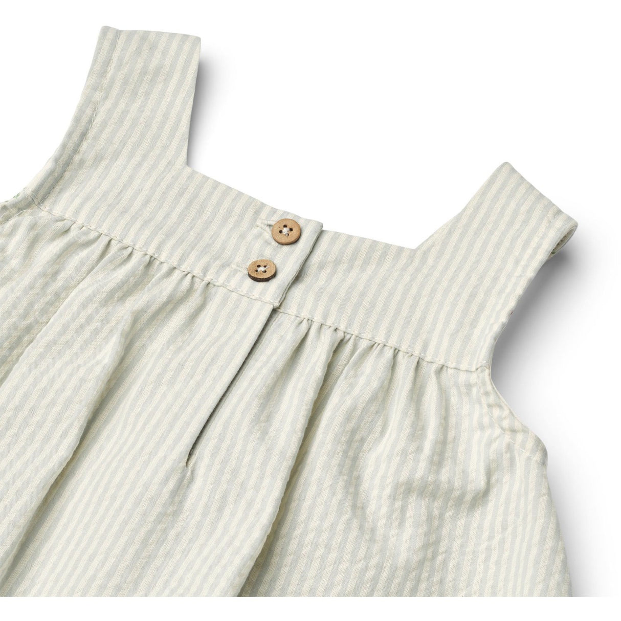 Wheat Summer Blue Stripe Dress Ruffle Ayla