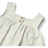 Wheat Summer Blue Stripe Dress Ruffle Ayla