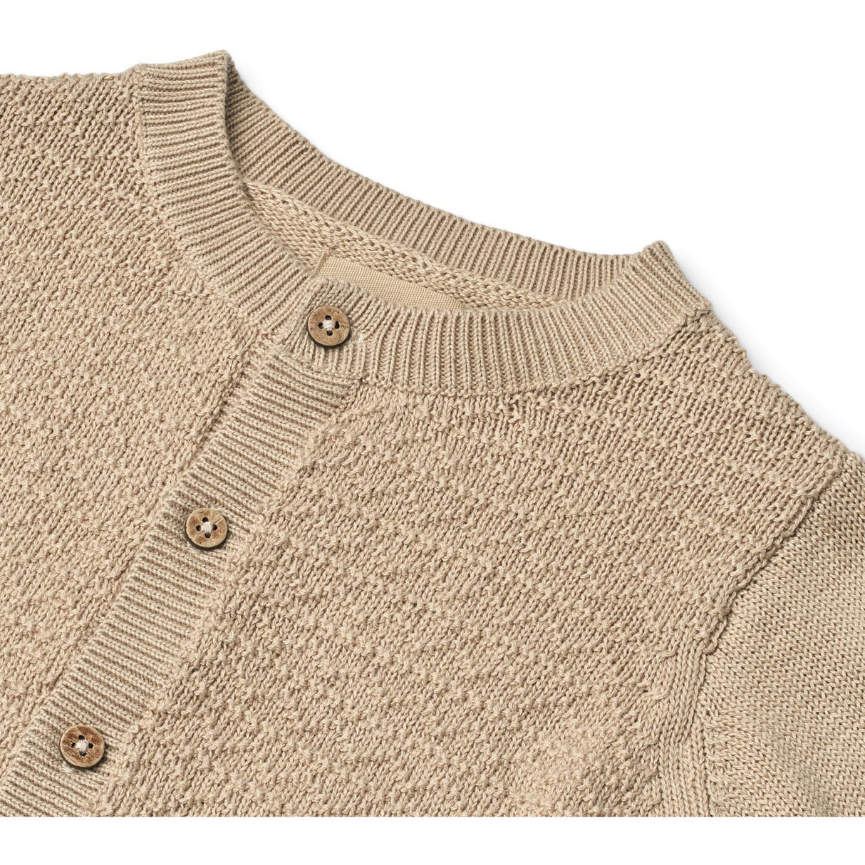 Wheat Soft Sand Knit Cardigan Bjørn