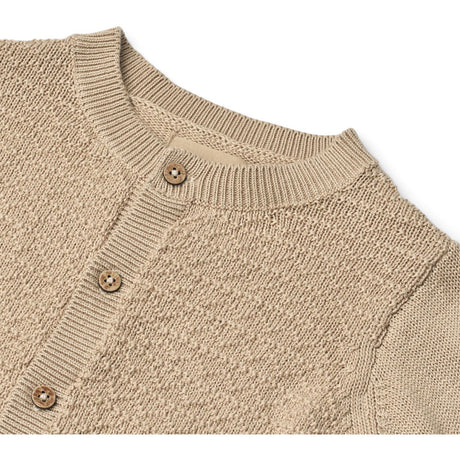 Wheat Soft Sand Knit Cardigan Bjørn