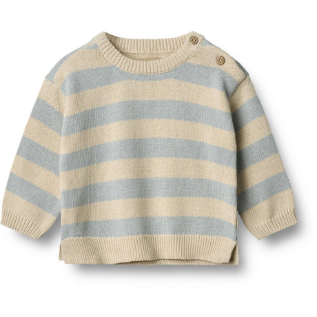 Wheat Blue Stripe Knit Pullover Morgan