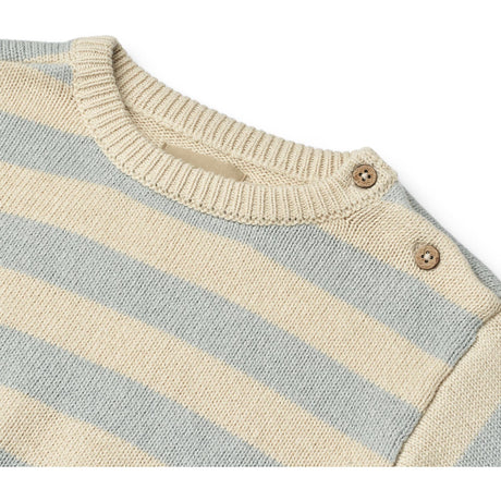 Wheat Blue Stripe Knit Pullover Morgan