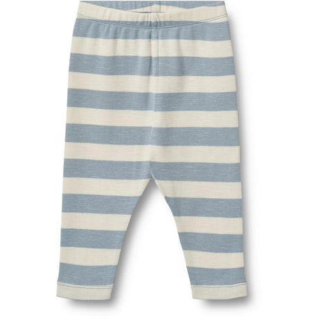 Wheat Calm Blue Stripe Jersey Leggings Silas