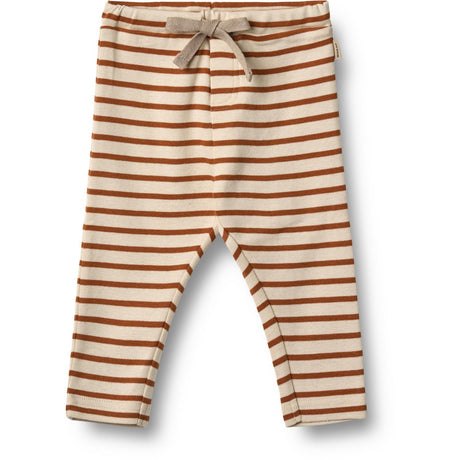 Wheat Warm Caramel Stripe Jersey Pants Manfred
