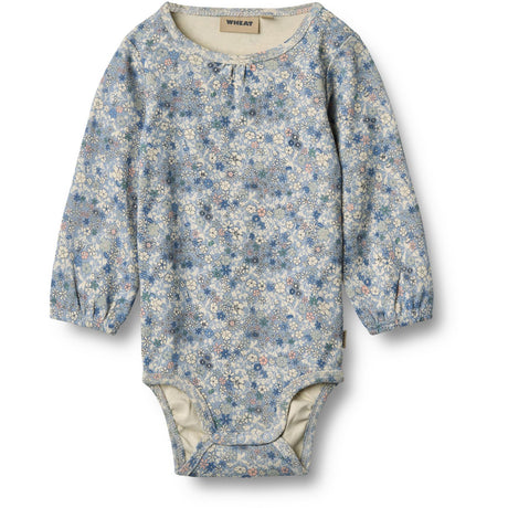 Wheat Blue Summer Flowers Body L/S Elmine