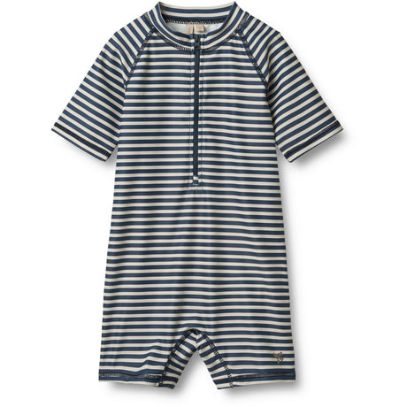 Wheat Blue Stripe Swimsuit S/S Cas