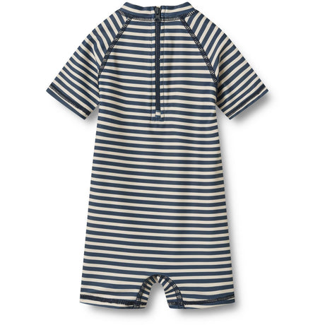 Wheat Blue Stripe Swimsuit S/S Cas