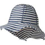 Wheat Blue Stripe Uv Sun hat Bora