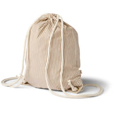 Wheat Cappucino Stripe Gym Bag Yuna