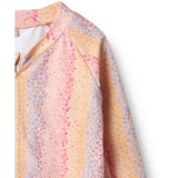 Wheat Multi Rainbow Swim T-Shirt L/S Zip Ada