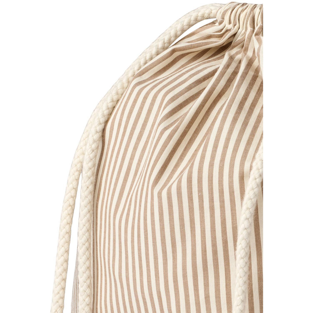 Wheat Cappucino Stripe Gym Bag Yuna