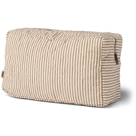 Wheat Cappucino Stripe Wash Bag Large Ziggi