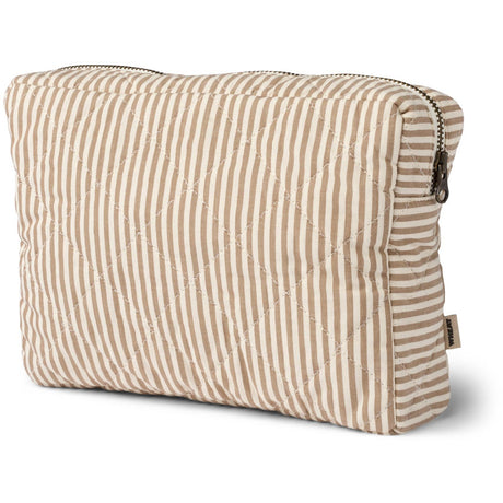 Wheat Cappucino Stripe Wash Bag Small Ziggy