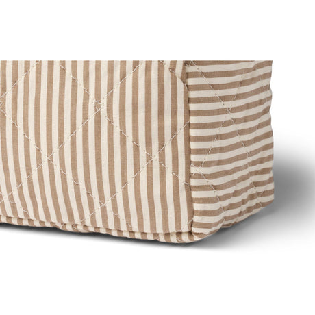 Wheat Cappucino Stripe Wash Bag Large Ziggi