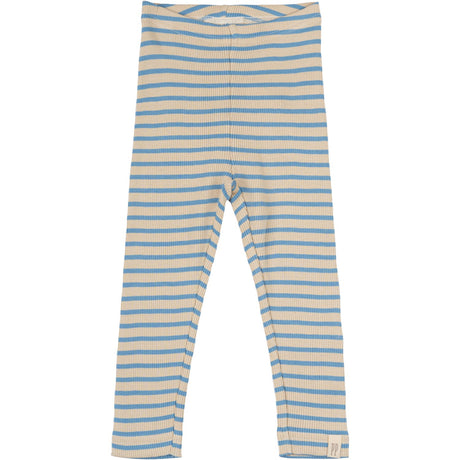 Petit Piao Allure Blue/Dark Off White Leggings Modal Striped