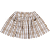 Petit Piao Off White Heart Skirt Pocket Woven