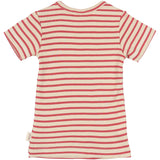 Petit Piao Light Berry/Dark Off White T-Shirt S/S Modal Striped