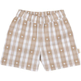 Petit Piao Off White Heart Shorts Boxy Woven